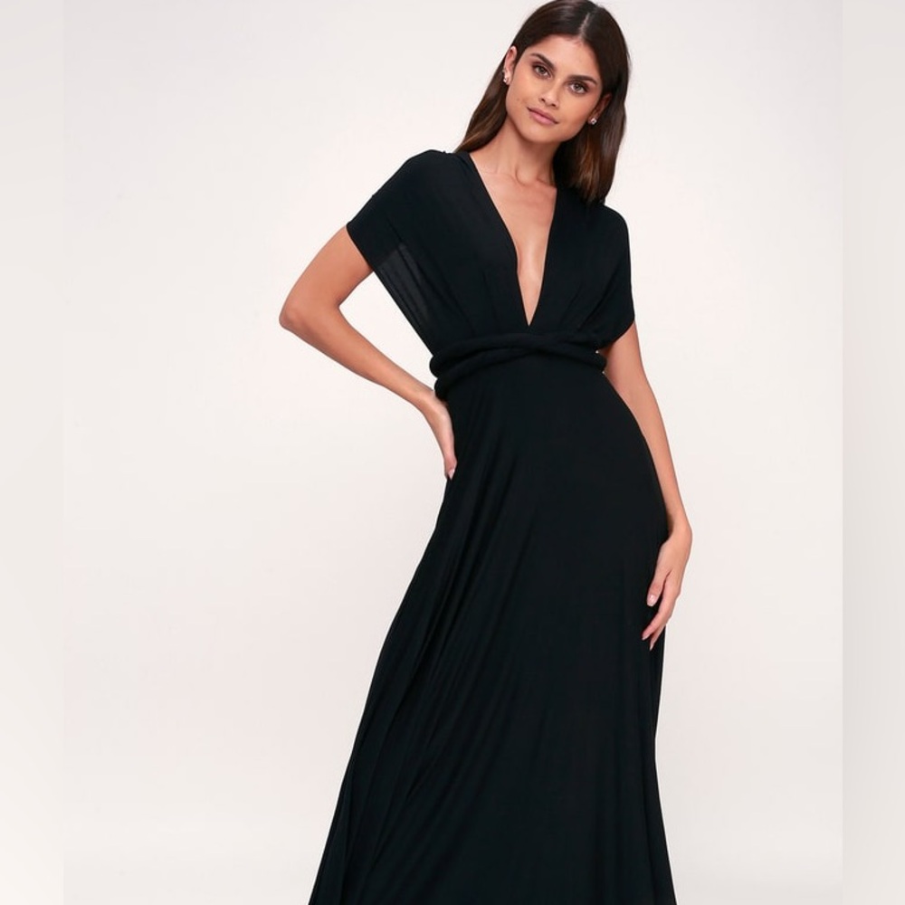 LULUS TRICKS OF THE TRADE CONVERTIBLE MAXI DRESS    NWT